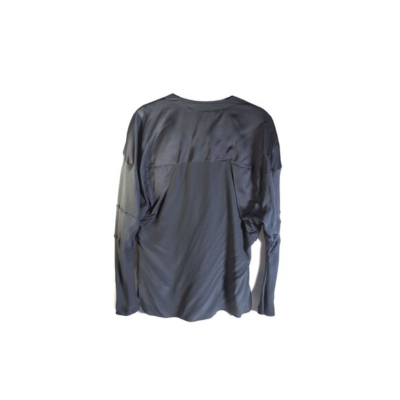 Reed Krakoff Silk Smoke Black Top $795 Womens Size 2 - Picture 3 of 6